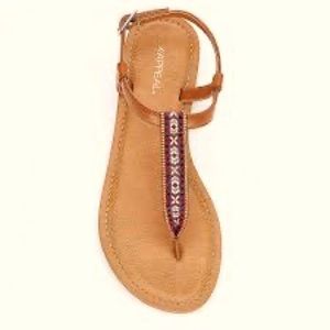 Xappeal beaded thong sandals Size 9.5. Native American, Indian, festival, summer